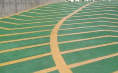 金银川路街道止滑车道材料