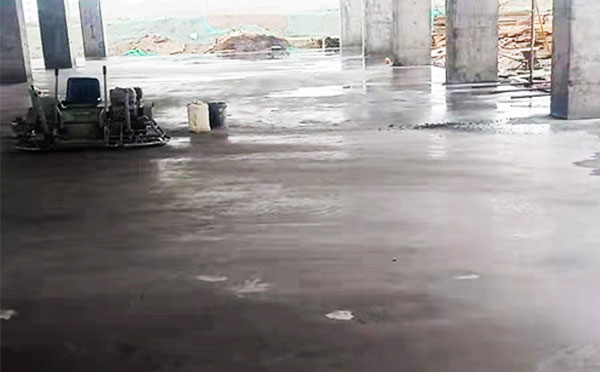 金银川路街道不发火地面